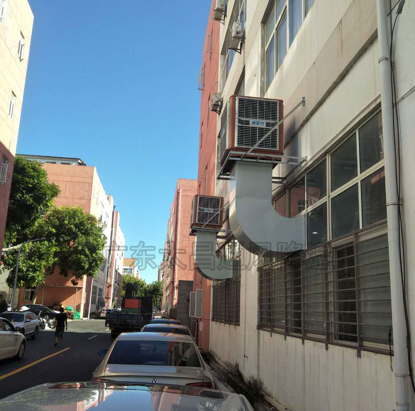 陶瓷廠降溫方案怎么做？看這家大型陶瓷車間環(huán)?？照{工程效果