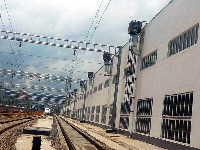 火車(chē)站高鐵站安裝節(jié)能環(huán)?？照{(diào)